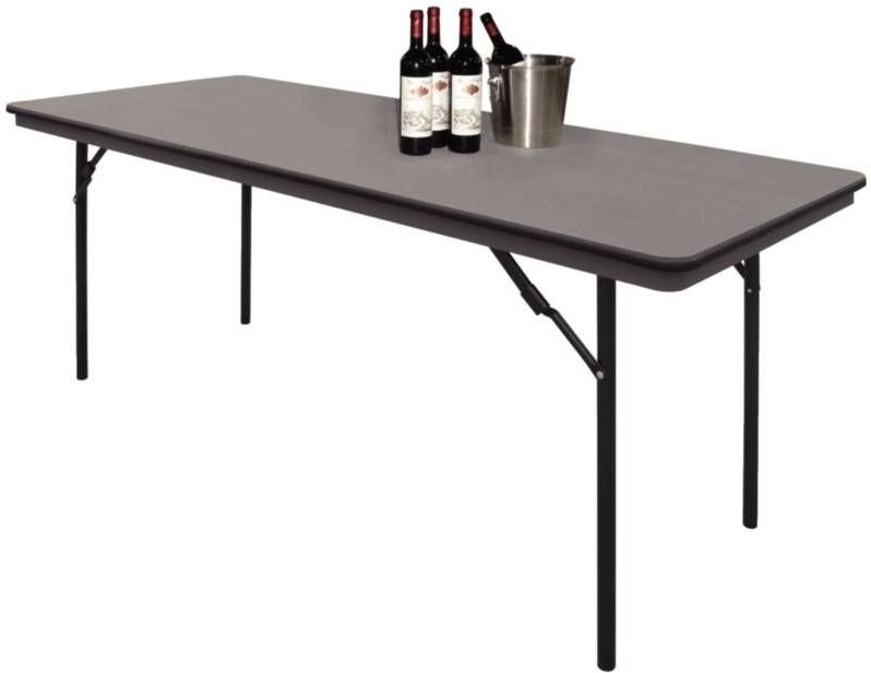 Bolero - Rechthoekige Opklaptafel - Grijs - 183cm - Water- en UV-bestendig