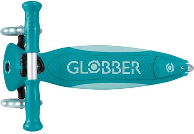 Globber Primo Sammenleggbar Plus Lights V2 3-hjuls Sparkesykkel, Marineblå