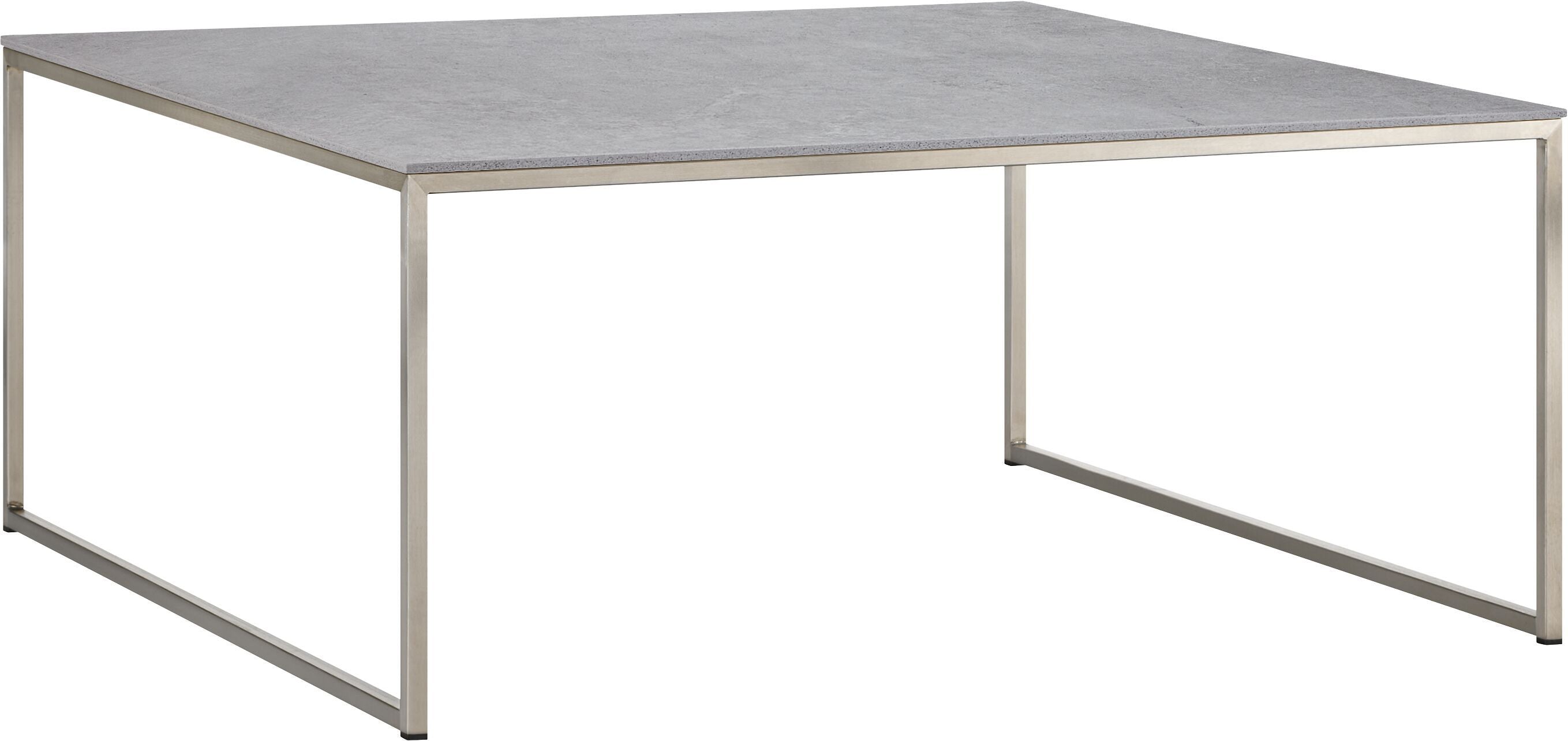 AVEA Salontisch - Kreta / Edelstahl / B: 90.0 cm x T: 90.0 cm x H: 39.8 cm