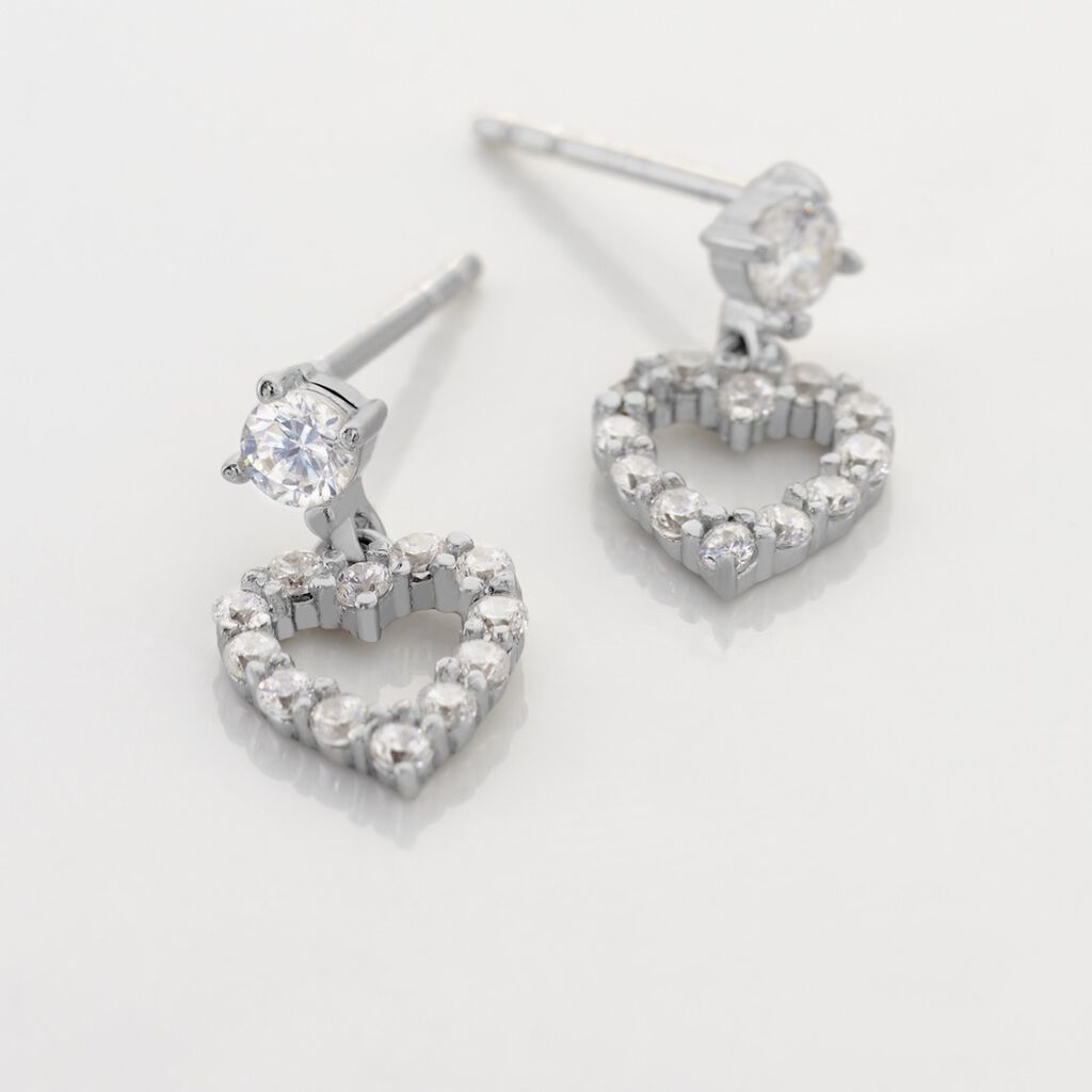 Boucles D'oreilles Puces Leherennus Argent Oxyde De Zirconium