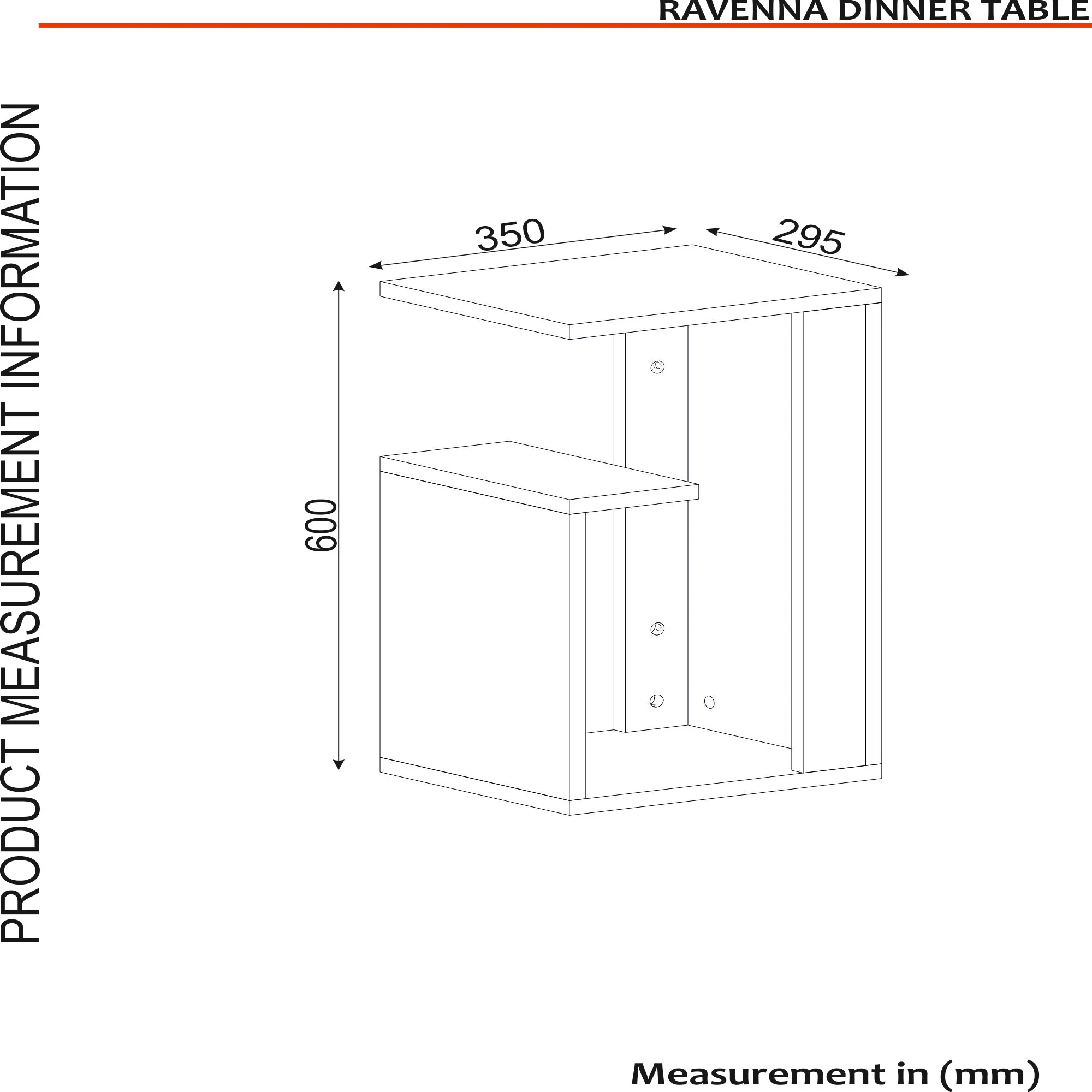 Beistelltisch Ravenna Weiß Marmor Optik