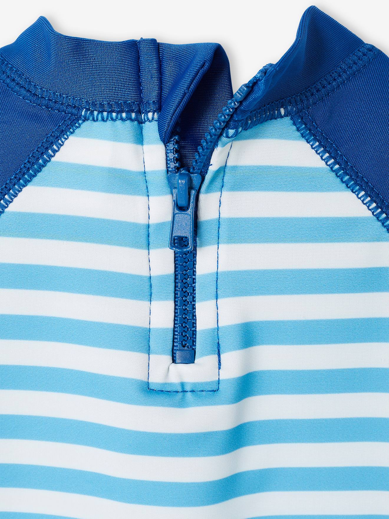 Conjunto de natação infantil DS® Mickey Mouse de duas peças com proteção UV, azul oceano.