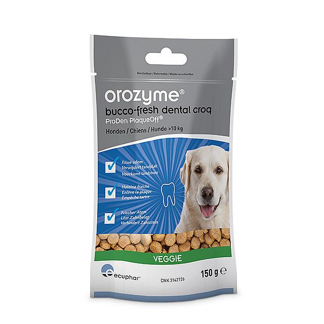 Orozyme Bucco-Fresh Dental Croq Kleine Hond Kat 60 gram