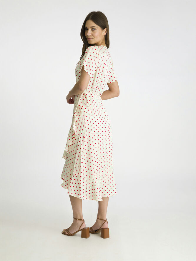 Neo Noir Magga Dot Dress Red