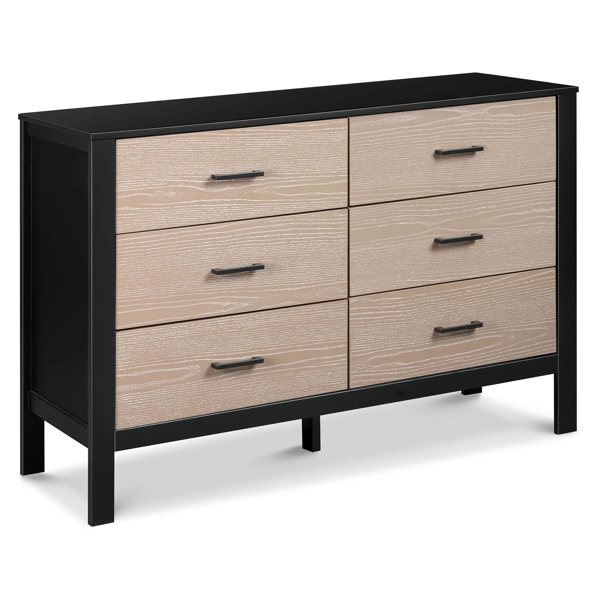 DaVinci Bureau 6 Tiroirs Radley - Ébène et Bois Côtier