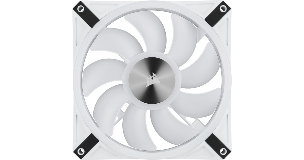 CorsairiCUE QL140 RGB case fans  (Wit, 2 stuks, 140 x 140 x 25 mm, PWM)