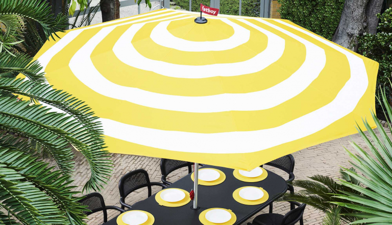 Fatboy Stripesol parasol Ø350 Wave Blue