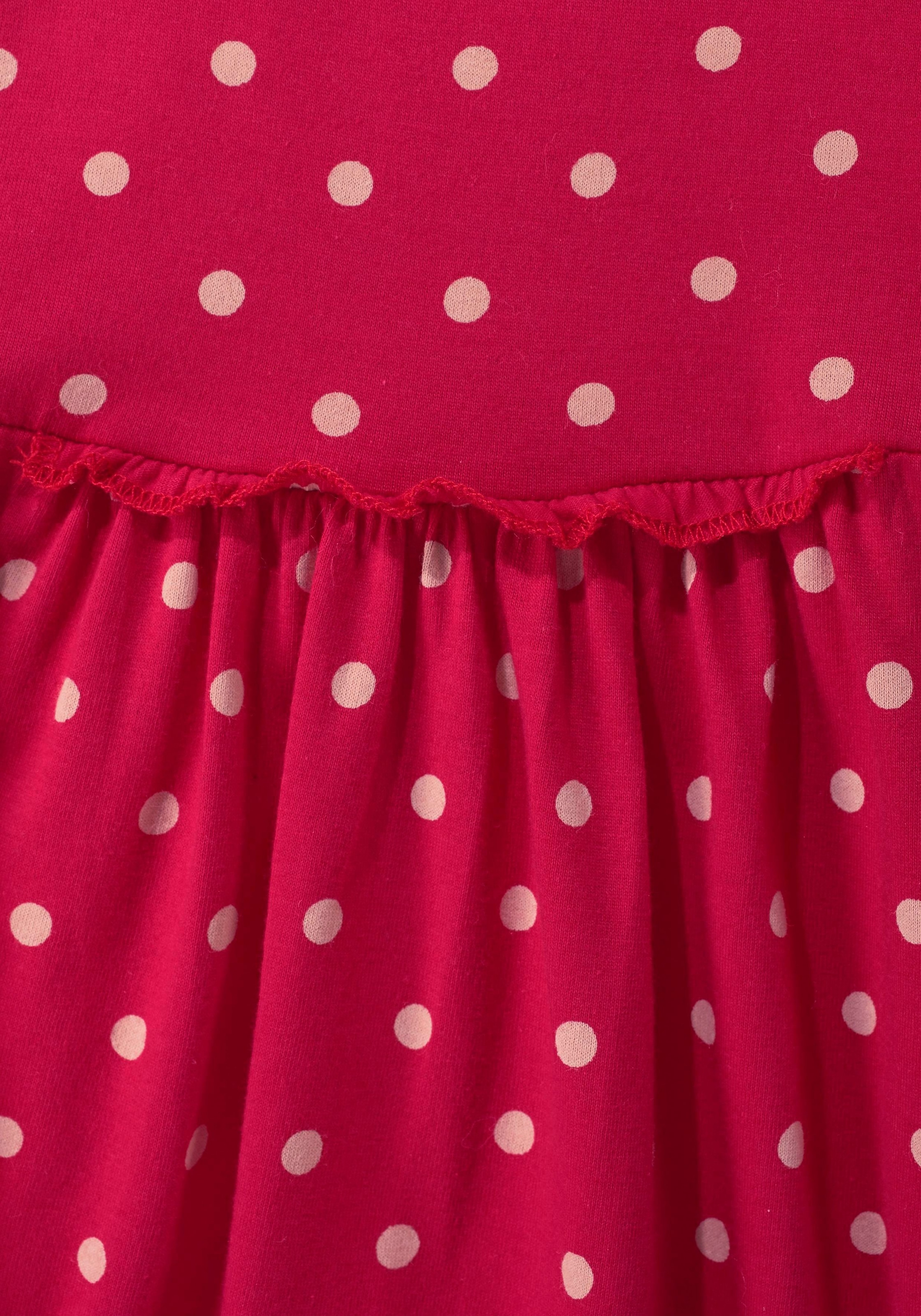 KIDSWORLD Jerseykleid »für kleine Mädchen« Packung, 2, 2 Stk. tlg. festliche Anlässe,  kniefrei,  modischer Stil,  aus reiner Baumwolle