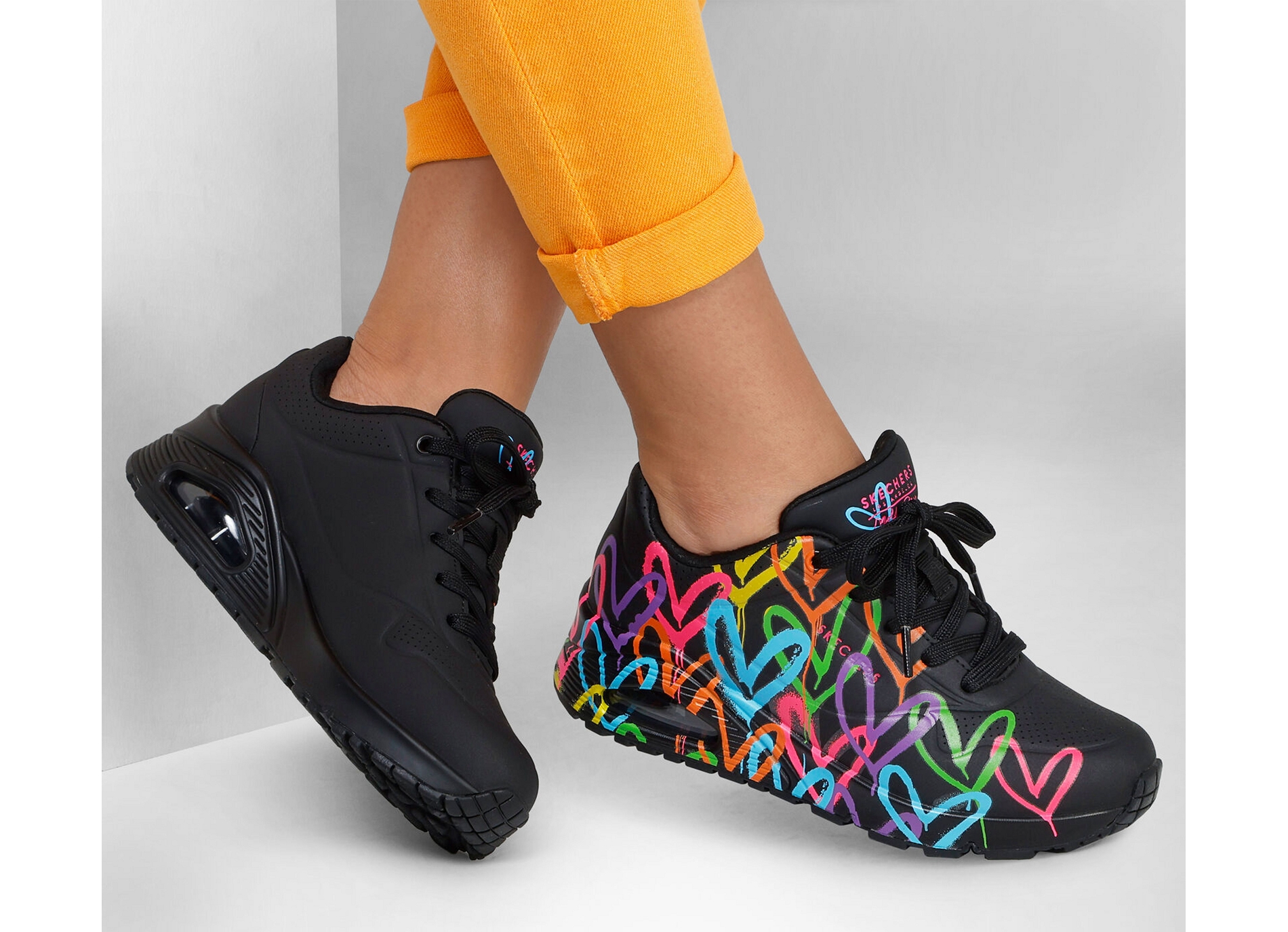 Uno highlight love noir multicolore