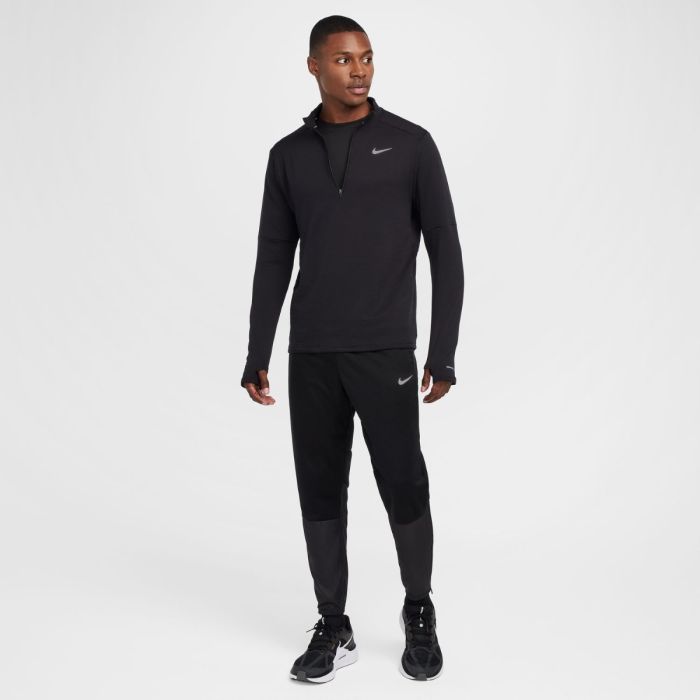 Nike Herre Mellemlag Therma-FIT Water-Repellent Element Half Zip Sort