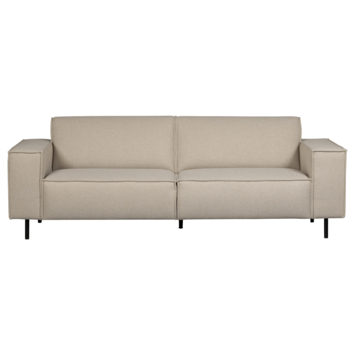 WOOOD 3-zits bank Roman beige geweven stof