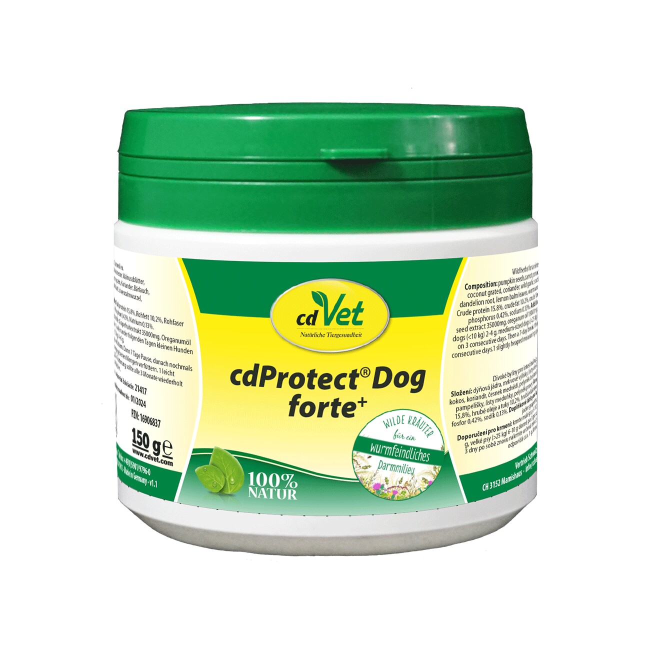 cdVet cdProtect Dog forte+ 150g 150 g