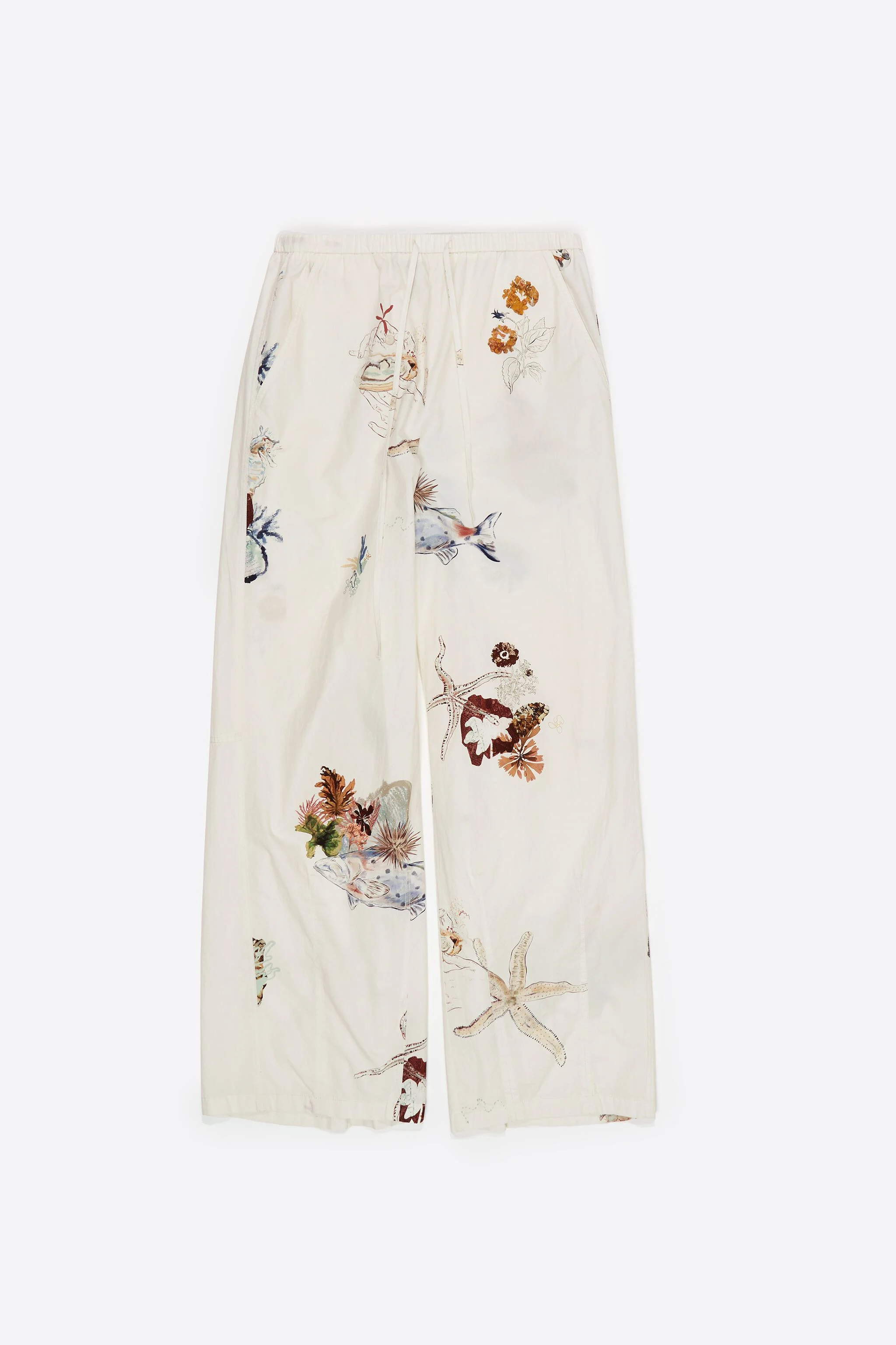 Calça jogger de algodão Seabed off-white
