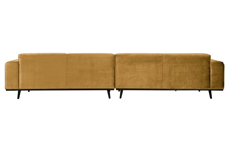 WOOOD Statement bank 4-zits 372cm,velvet honinggeel