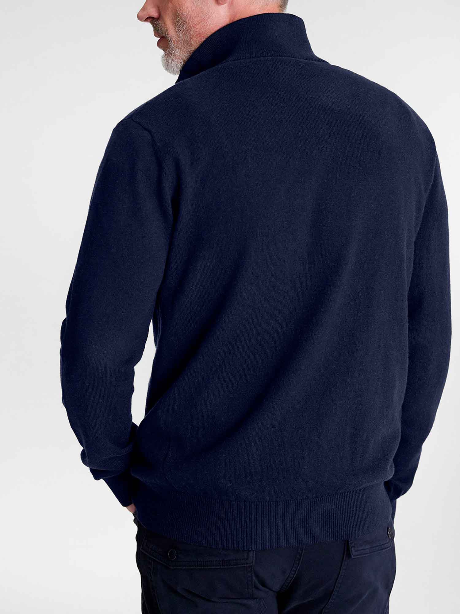 Pull Camionneur Homme Laine Marine