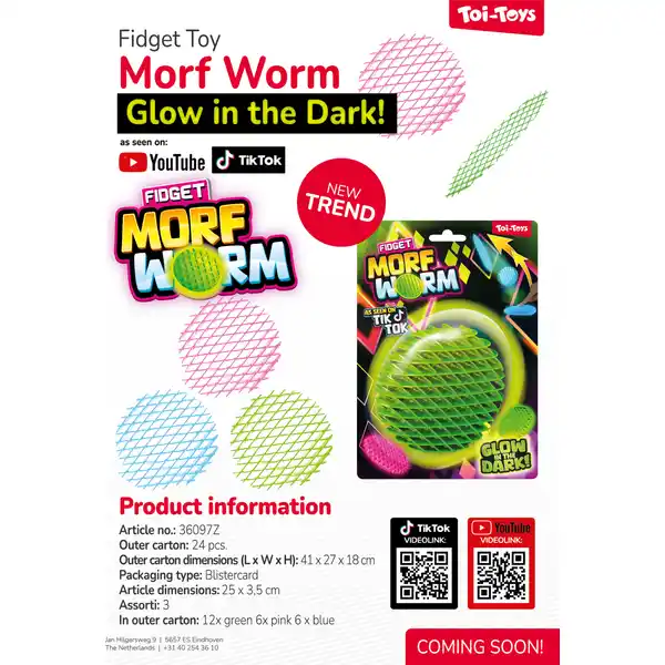 Morf Wurm fluroreszierend