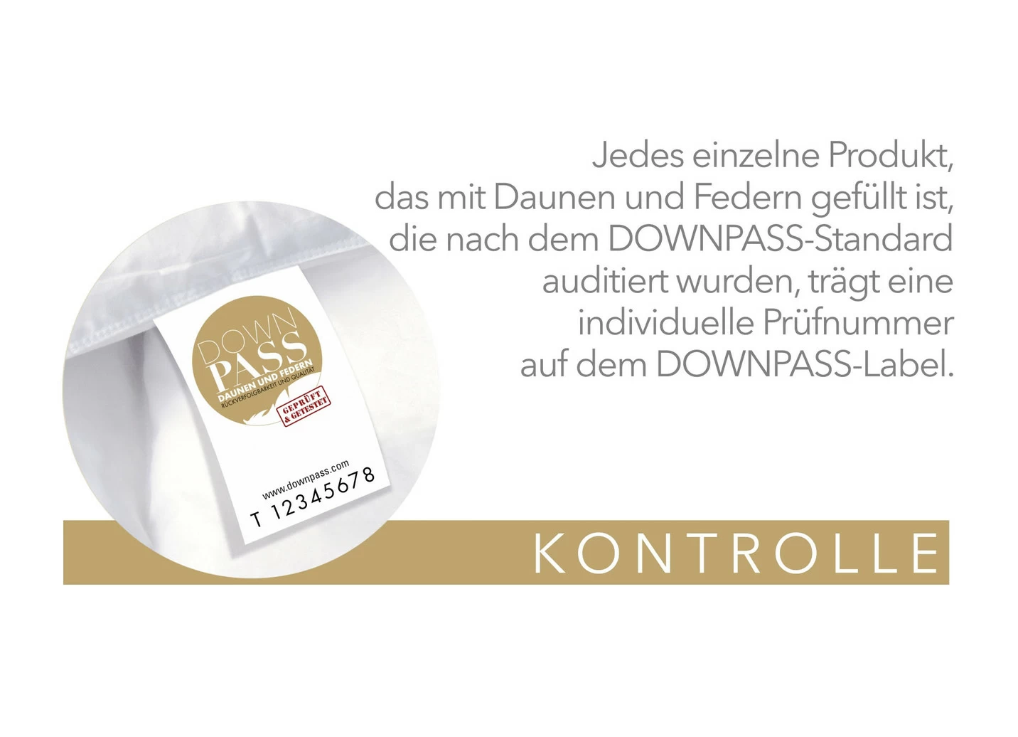 Daunenkissen Platin von Spessarttraum