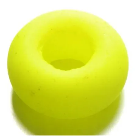 Knorr Prandell Glasperlen-Großloch, neon gelb Größe: 9 x 14 mm