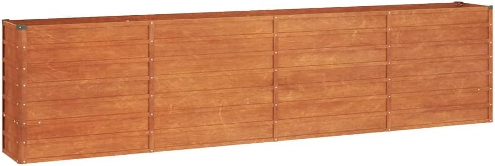 Kangmusi Hochbeet Rostig 320x40x77 cm Cortenstahl, 151957