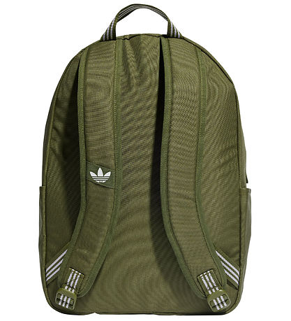 adidas Originals Rygs?k - Adicolor - Army Grøn m. Hvid