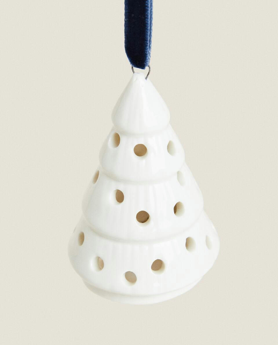 DECORAÇÃO DE PORCELANA PARA ÁRVORE DE NATAL