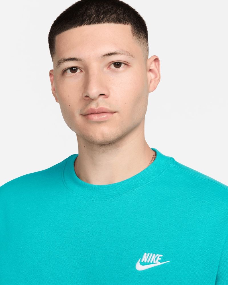 Sweat-shirt Nike Sportswear Club Fleece Turquoise pour homme