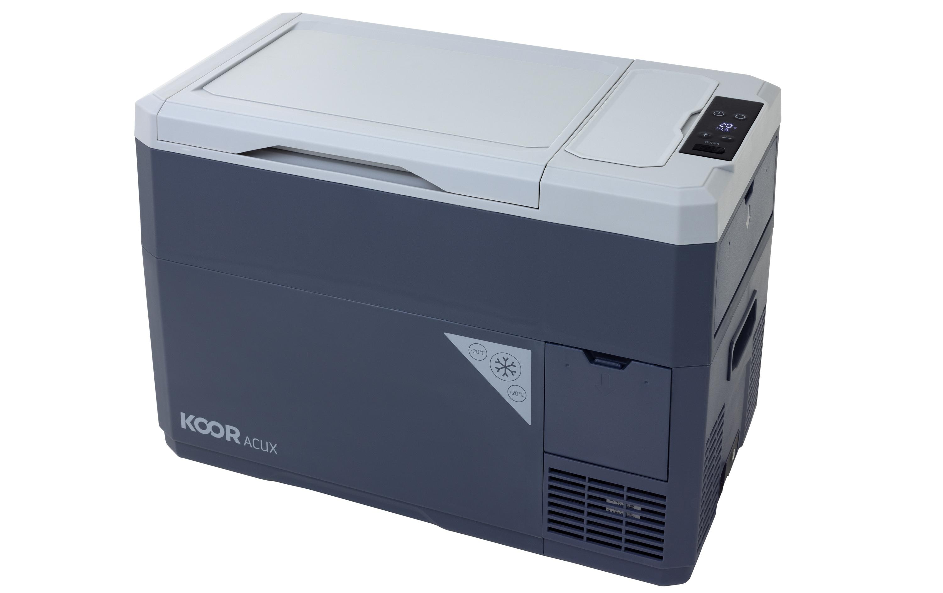 Kompressor-Kühlbox ACUX 28 mit Akku<br>Mobile Kühl- und Gefrierbox in einem