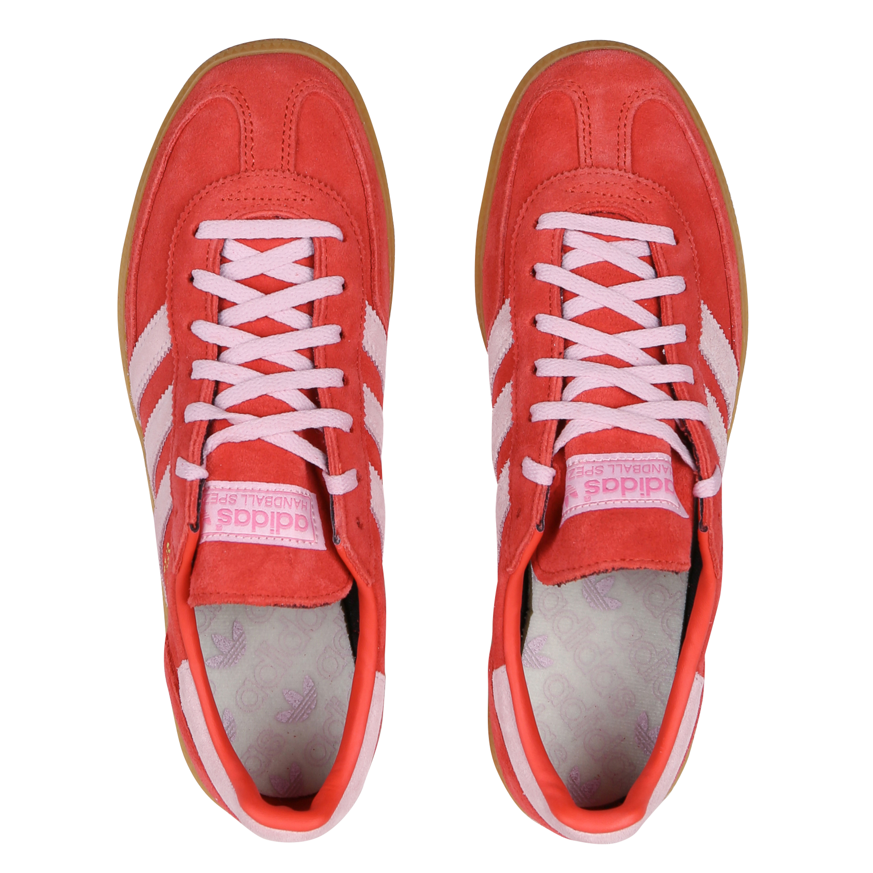 HANDBALL SPEZIAL W - Baskets basses en cuir velours | Rouge