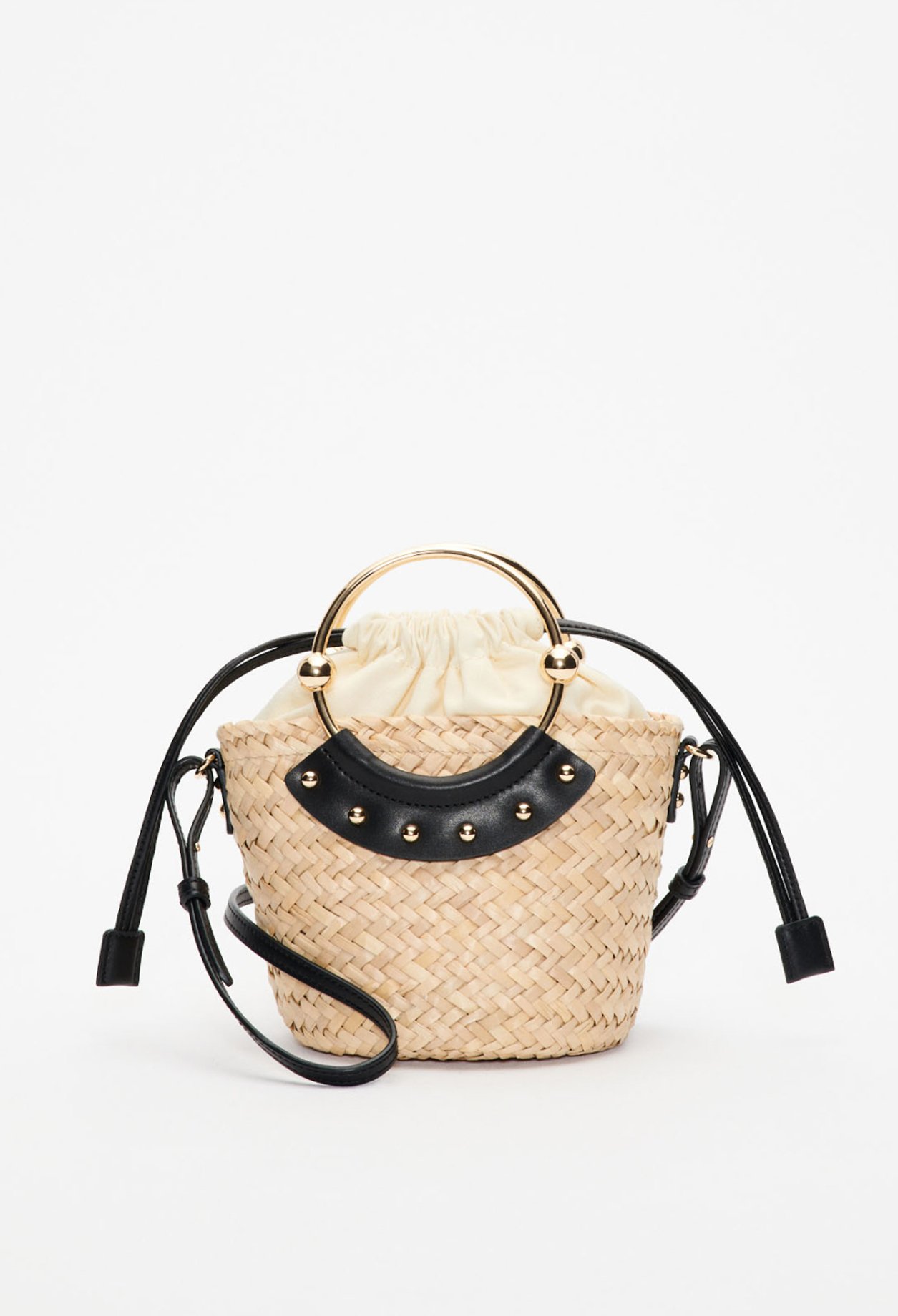 Petit panier blanc osier