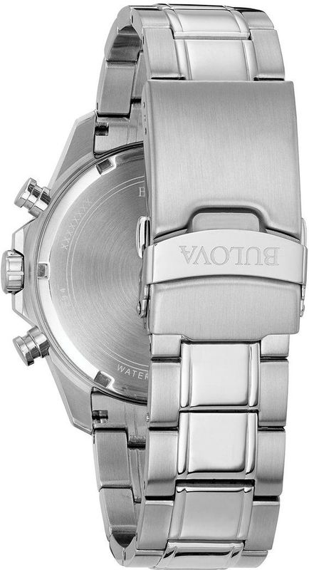 Bulova - 96B256 Marine Star - Chronograaf Horloge - Zilver - 43 mm - 10ATM