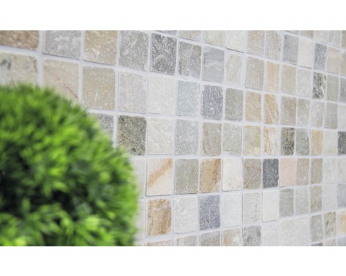 Natuursteenmozaïek XNT 46685 bruin/beige 30,5x30,5 cm