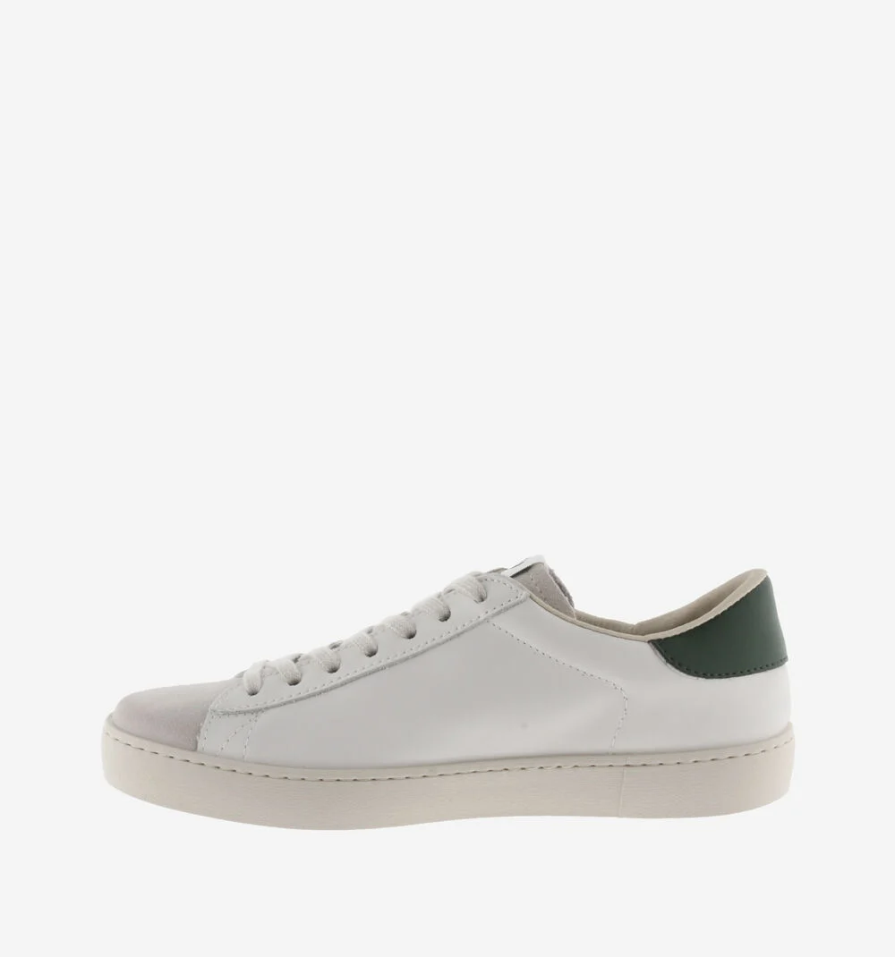BERLÍN CUIR & CUIR FENDU Baskets blanches unisexes en cuir BOTELLA