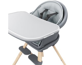 Moa 8-in-1 Hochstuhl 6 M - 5 Y   0 - 20 kg    8 verschiedene Möglichkeiten |    Stilvolles, langlebiges Design |    Leicht abzuwischen und zu reinigen |    Einfach zu installieren und anzupassen |