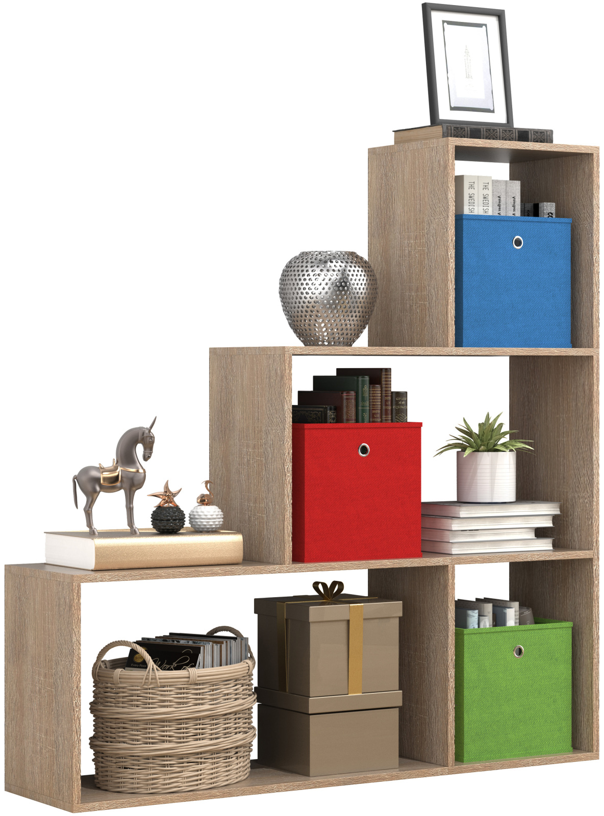 Regal DUBILA M - Sonoma Eiche - 117 cm breit