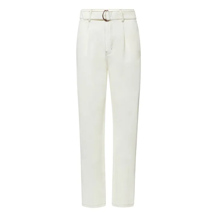 Alma Deia Jean Paper Bag en Coton Bio | Blanc cassé