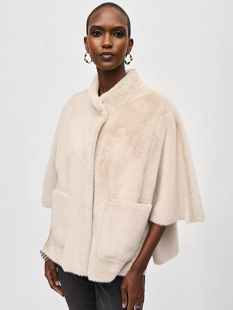 JOSEPH RIBKOFF Jacke in Felloptik  creme
