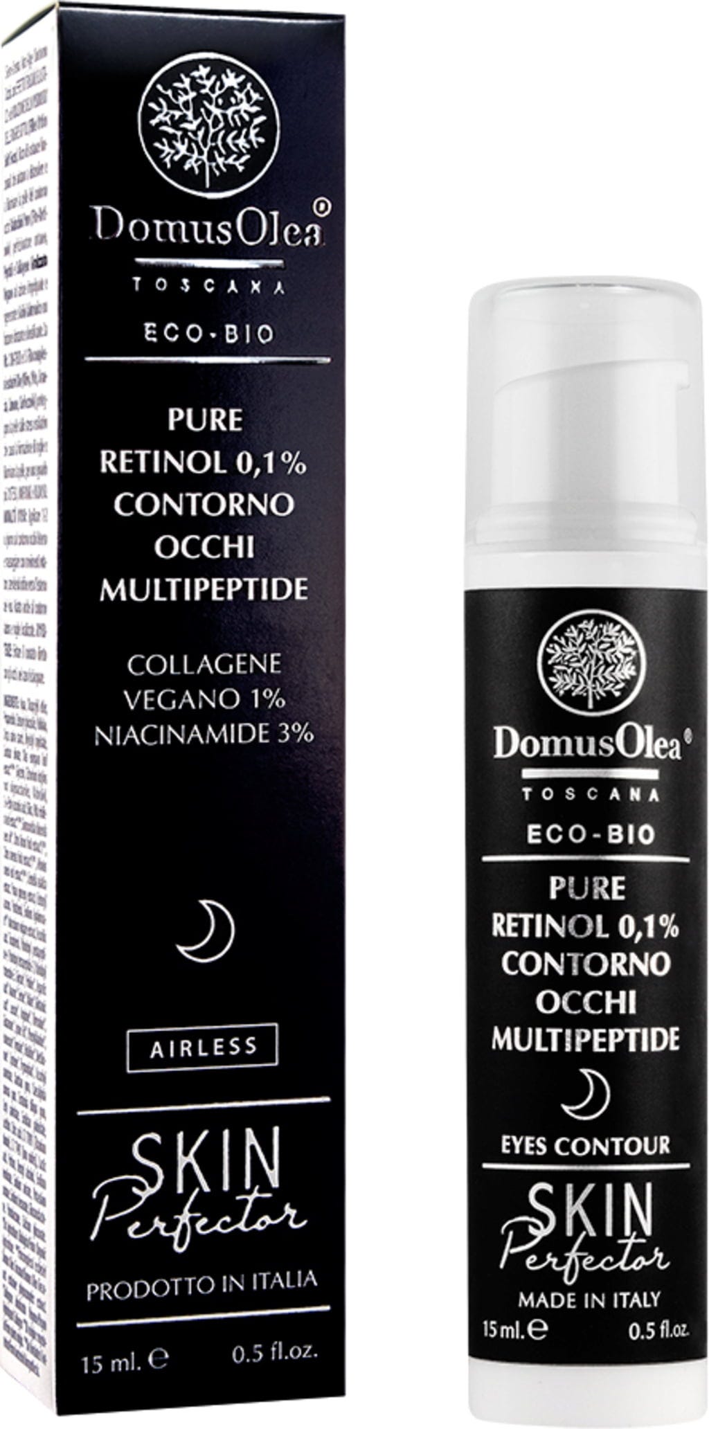 Domus Olea Toscana  Skin Perfector Augenkonturcreme Retinol 0,1% Multipeptide, 15 ml