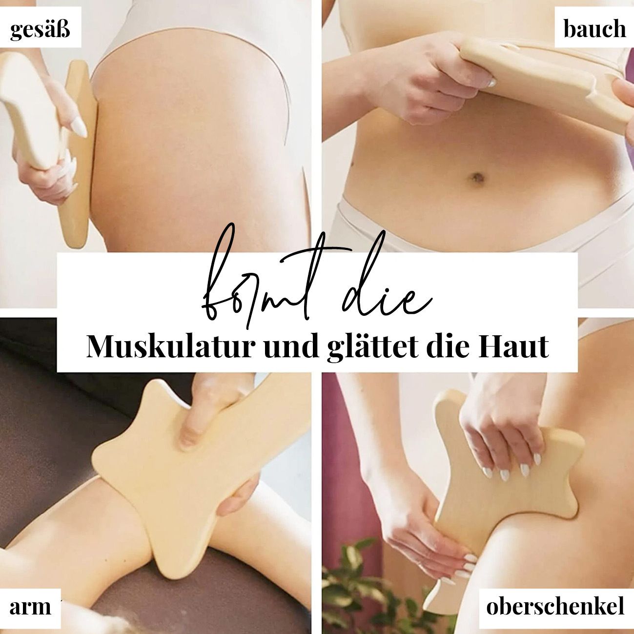 tuuli Anti Cellulite Massagegerät Maderotherapie aus Holz