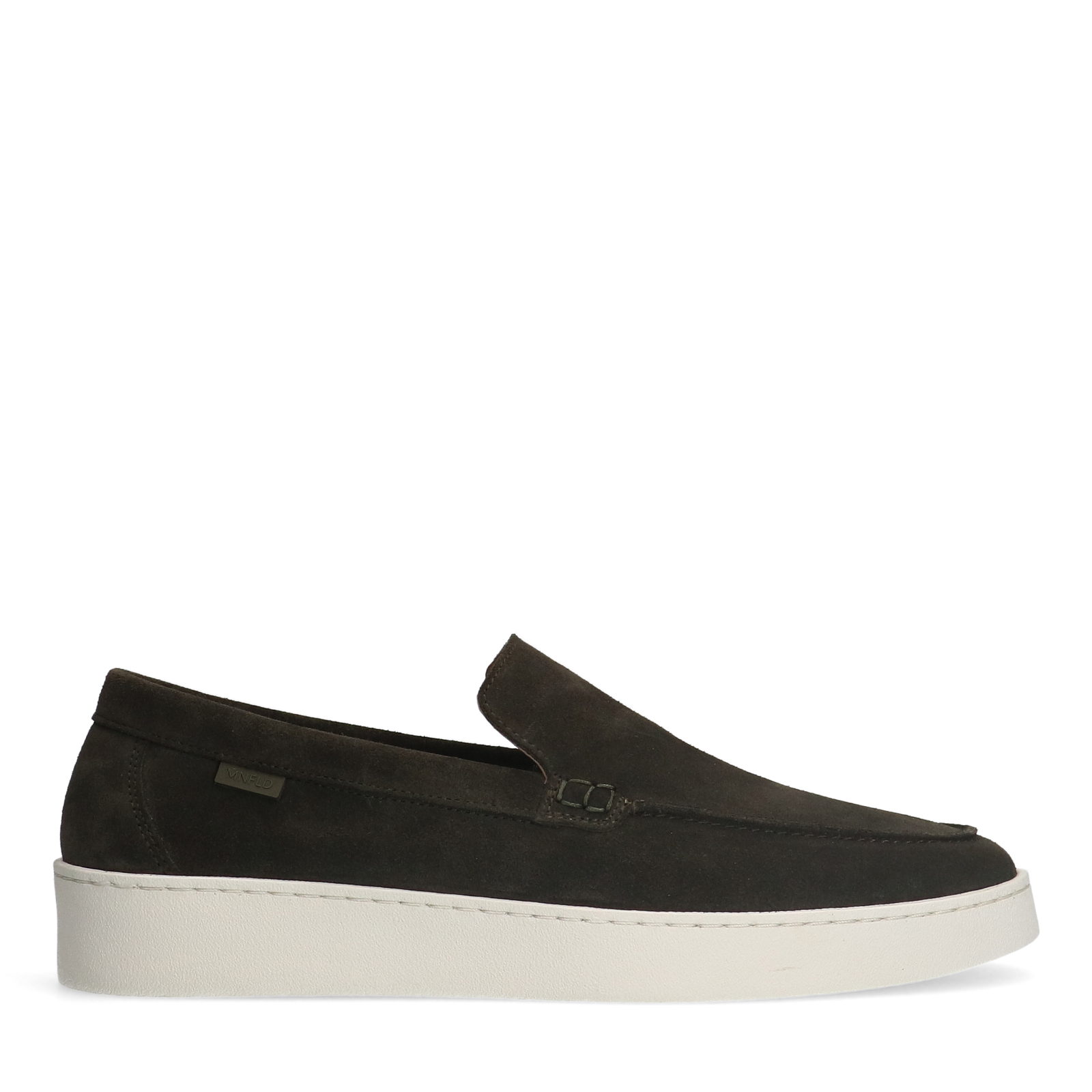 Groene suède loafers