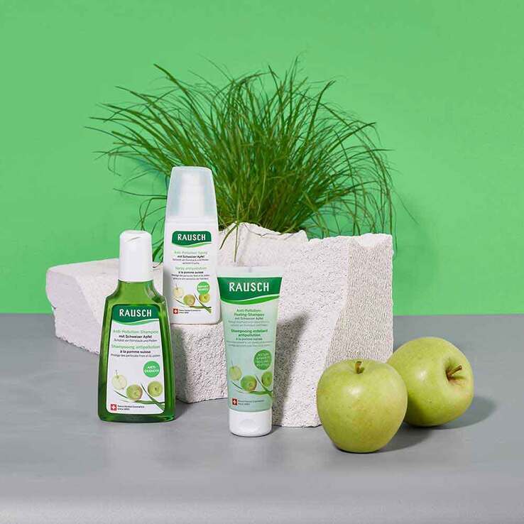 Rausch Anti-Pollution-Peeling-Shampoo mit Schweiz.Apf., 30 ml