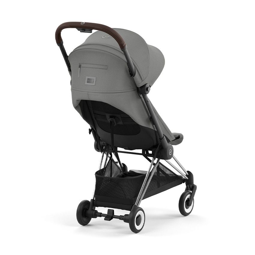 Poussette ultra-compacte Coya chrome/mirage grey - Ecru