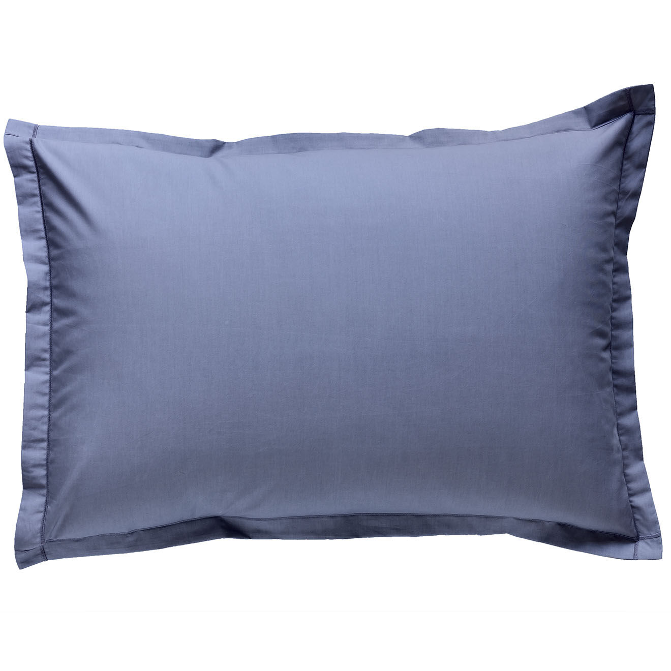United by PDC Taie d'oreiller 100% Satin de coton bleu jean