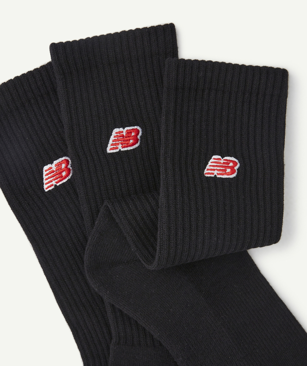 NEW BALANCELOT 3 CHAUSSETTES EN COTON NOIR