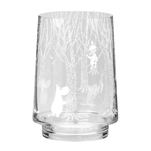 Mumi By Muurla Lanterne/ Vase, Klar/ Hvid, 20 cm