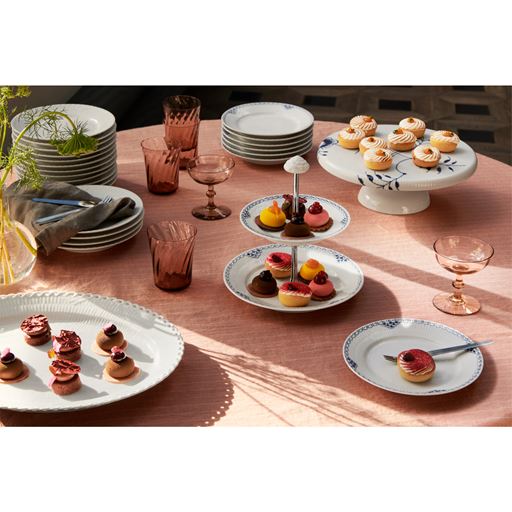 Royal Copenhagen Prinsesse Desserttallerken, Hvid, Ø19 cm