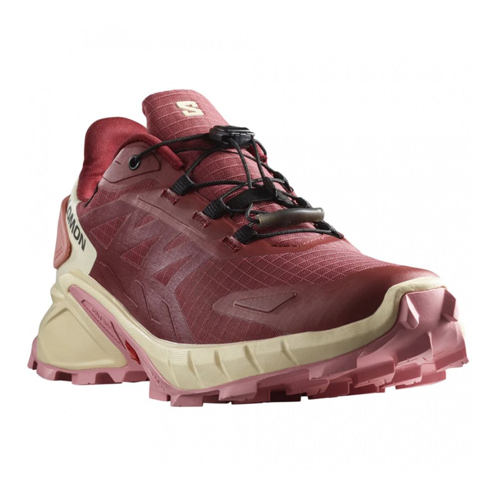 Salomon SUPERCROSS 4 GTX W - Chaussures trail Femme cow hide/syrah/blush