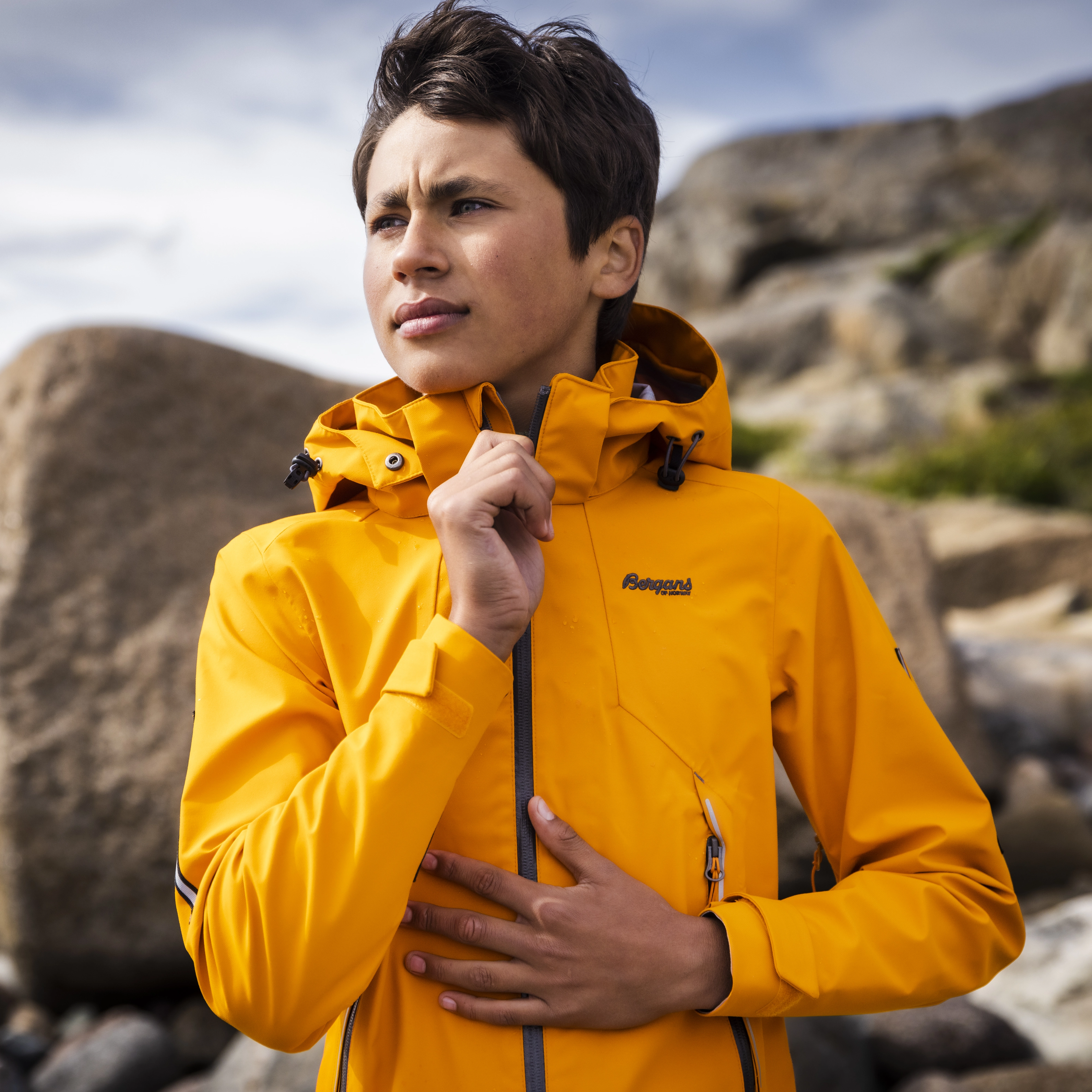 Sjoa 3L Youth Jacket Cloudberry Yellow
