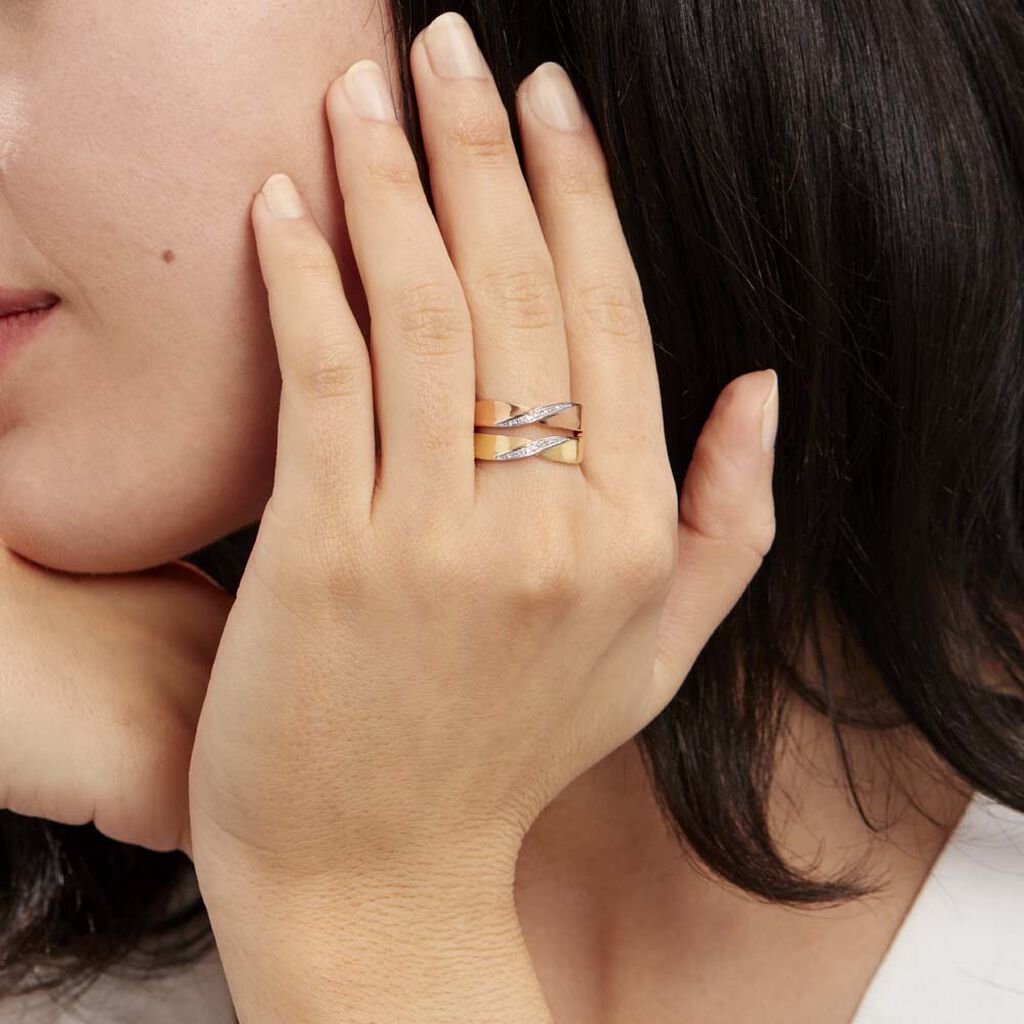 Bague Salima Or Bicolore Diamant
