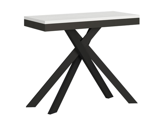 ITYHOME - Console extensible krack evo 90x40/300cm frêne blanc