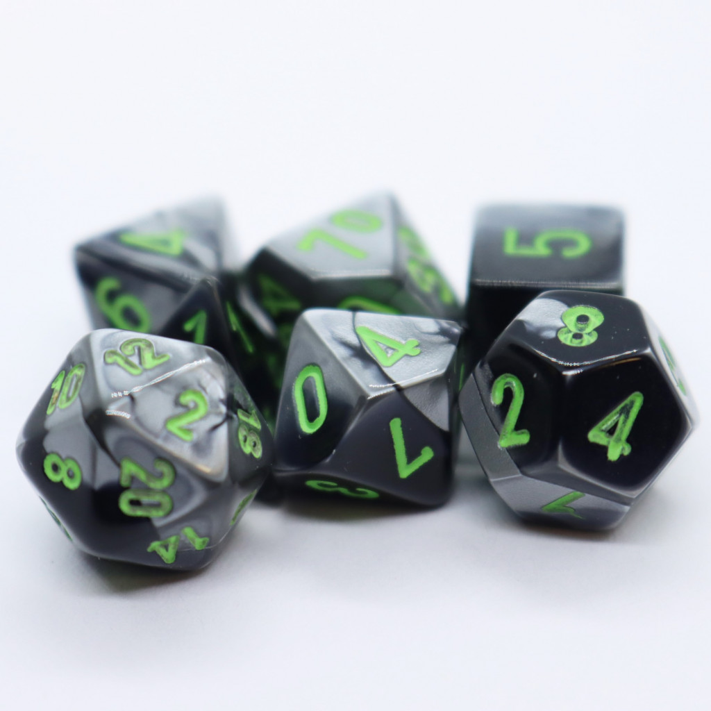 Set de 7 Mini Dés JDR Chessex : Gemini